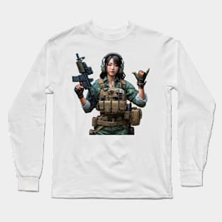 Tactical Girl Long Sleeve T-Shirt